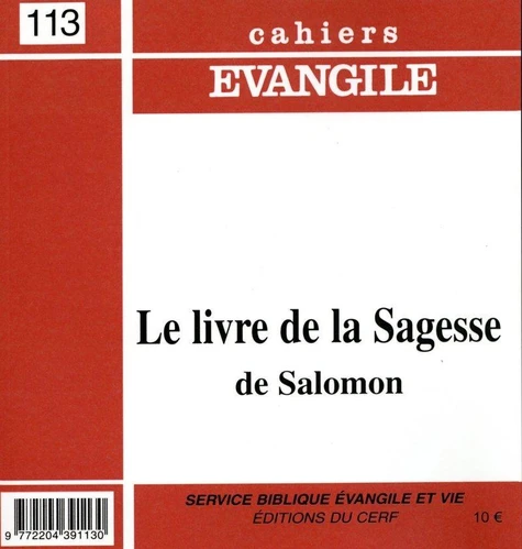 Cover: Le livre de la Sagesse de Salomon