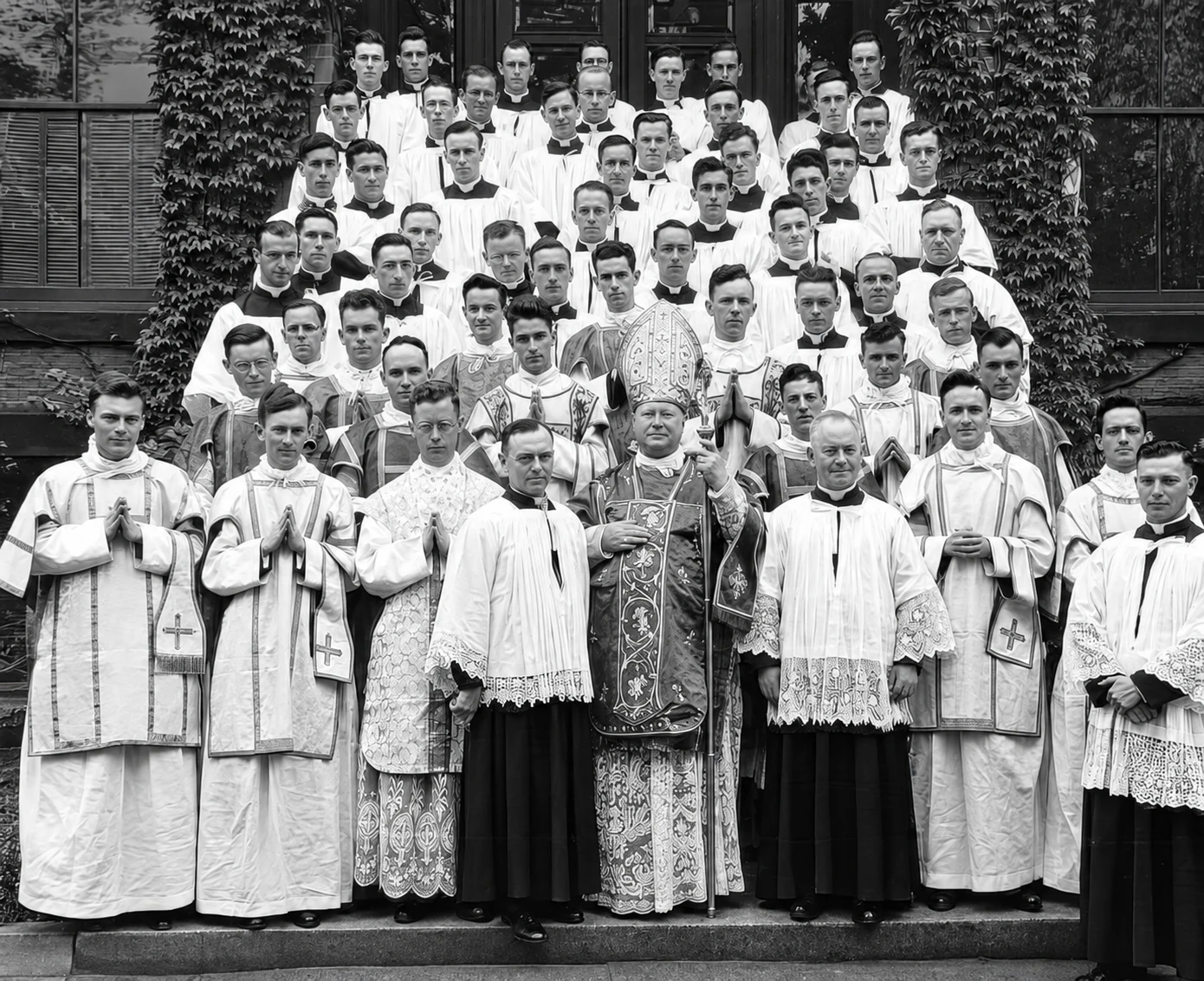 Groupe des ordinands avec Mgr McNally