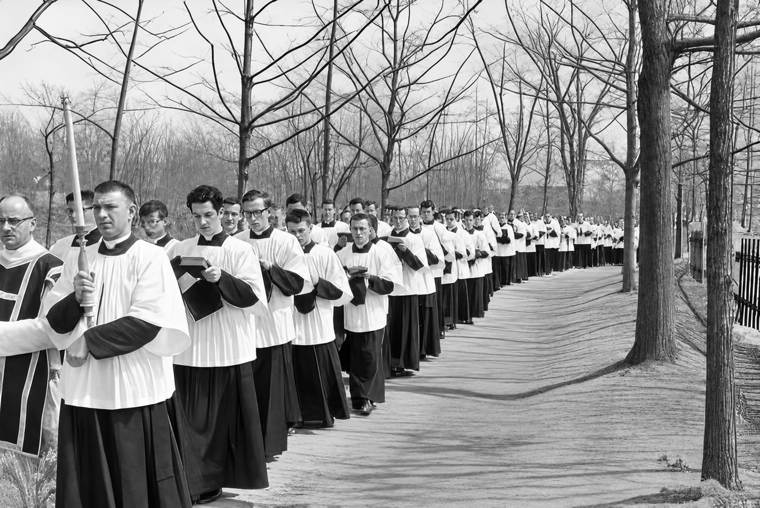 Funérailles du Père Alfred Léger en 1960