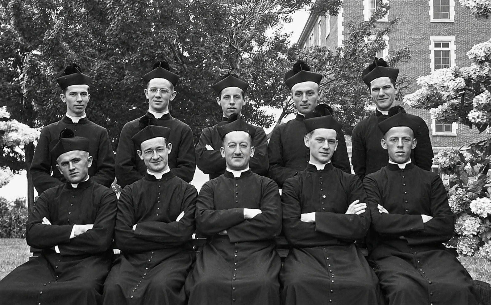 Les novices en 1944 dont le Père Clément Légaré